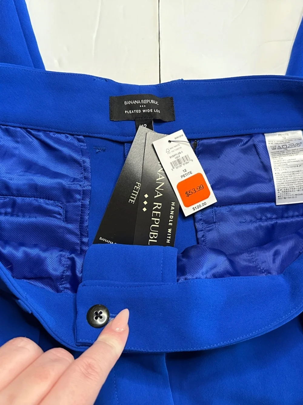 NWT Banana Republic Royal Blue Dress Pants Size 12 - Picture 5 of 13